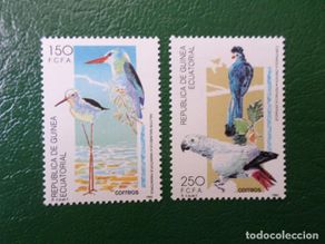 Stamps: :guinea ecuatorial, 1992, proteccion de la naturaleza, aves, edifil 156/57